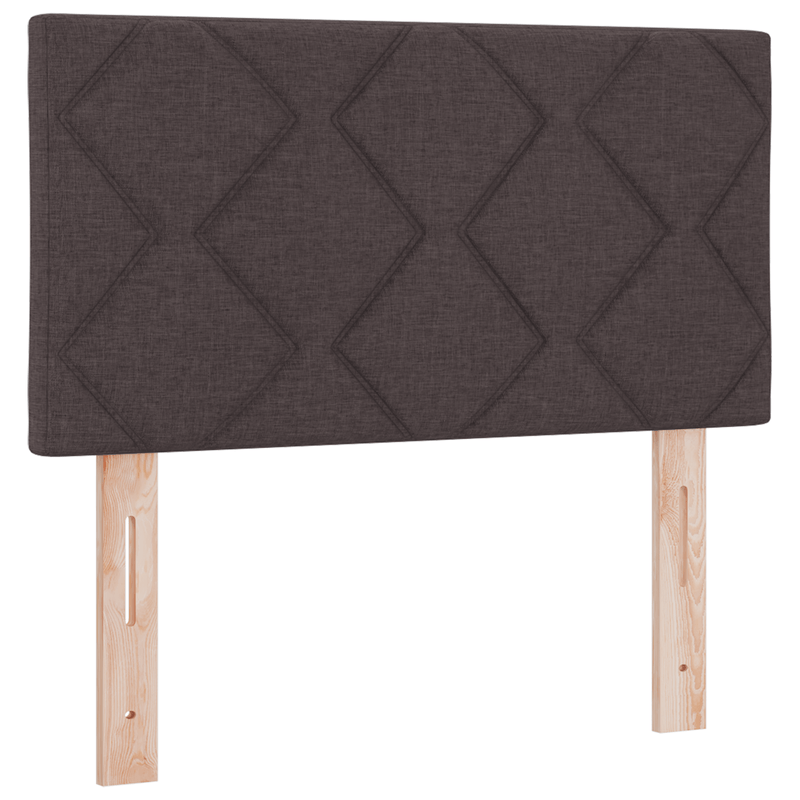 Casa si Gradina - Mobilier - Paturi si accesorii - Paturi - Pat box spring cu saltea, maro inchis, 80x200 cm, textil - Infinity.ro