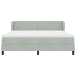 Casa si Gradina - Mobilier - Paturi si accesorii - Paturi - Pat Box Spring  cu Saltea Gri deschis 180x200 cm Catifea - Infinity.ro