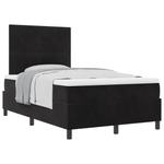 Casa si Gradina - Mobilier - Paturi si accesorii - Paturi - Pat box spring cu saltea, negru, 120x200 cm, catifea - Infinity.ro