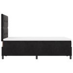 Casa si Gradina - Mobilier - Paturi si accesorii - Paturi - Pat box spring cu saltea, negru, 120x200 cm, catifea - Infinity.ro