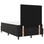 Casa si Gradina - Mobilier - Paturi si accesorii - Paturi - Pat box spring cu saltea, negru, 120x200 cm, catifea - Infinity.ro
