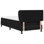 Casa si Gradina - Mobilier - Paturi si accesorii - Paturi - Pat cu saltea si arcuri, Negru, 90x190 cm, Tesatura - Infinity.ro