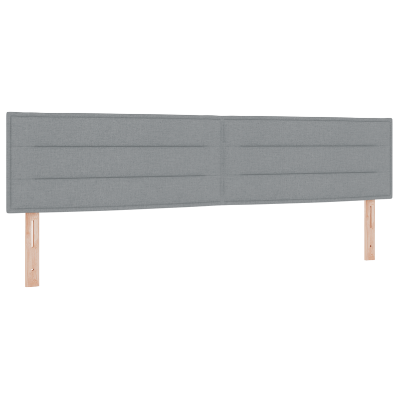 Casa si Gradina - Mobilier - Paturi si accesorii - Paturi - Pat box spring cu saltea, gri deschis, 200x200 cm, textil - Infinity.ro
