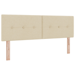 Casa si Gradina - Mobilier - Paturi si accesorii - Paturi - Pat box spring cu saltea, crem, 160x200 cm, textil - Infinity.ro