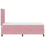 Casa si Gradina - Mobilier - Paturi si accesorii - Paturi - Pat box spring cu saltea, roz, 100x200 cm, catifea - Infinity.ro