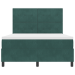 Casa si Gradina - Mobilier - Paturi si accesorii - Paturi - Pat box spring cu saltea, verde inchis, 140x190 cm, catifea - Infinity.ro
