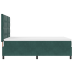 Casa si Gradina - Mobilier - Paturi si accesorii - Paturi - Pat box spring cu saltea, verde inchis, 140x190 cm, catifea - Infinity.ro