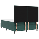 Casa si Gradina - Mobilier - Paturi si accesorii - Paturi - Pat box spring cu saltea, verde inchis, 140x190 cm, catifea - Infinity.ro