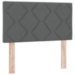 Casa si Gradina - Mobilier - Paturi si accesorii - Paturi - Pat cu saltea Box Spring  Gri inchis 80x200 cm Textil - Infinity.ro