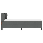 Casa si Gradina - Mobilier - Paturi si accesorii - Paturi - Pat cu saltea Box Spring  Gri inchis 80x200 cm Textil - Infinity.ro