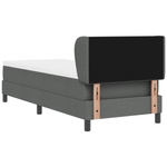Casa si Gradina - Mobilier - Paturi si accesorii - Paturi - Pat cu saltea Box Spring  Gri inchis 80x200 cm Textil - Infinity.ro