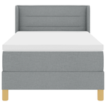 Casa si Gradina - Mobilier - Paturi si accesorii - Paturi - Pat cu arcuri  cu saltea Gri deschis 90x200 cm Tesatura - Infinity.ro