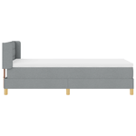 Casa si Gradina - Mobilier - Paturi si accesorii - Paturi - Pat cu arcuri  cu saltea Gri deschis 90x200 cm Tesatura - Infinity.ro