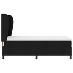 Casa si Gradina - Mobilier - Paturi si accesorii - Paturi - Pat box spring cu saltea, negru, 100x200 cm, textil - Infinity.ro