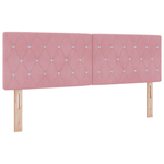 Casa si Gradina - Mobilier - Paturi si accesorii - Paturi - Pat box spring cu saltea, roz, 140x190 cm, catifea - Infinity.ro