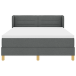 Casa si Gradina - Mobilier - Paturi si accesorii - Paturi - Pat box spring cu saltea, gri inchis, 160x200 cm, textil - Infinity.ro