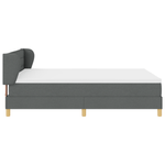 Casa si Gradina - Mobilier - Paturi si accesorii - Paturi - Pat box spring cu saltea, gri inchis, 160x200 cm, textil - Infinity.ro