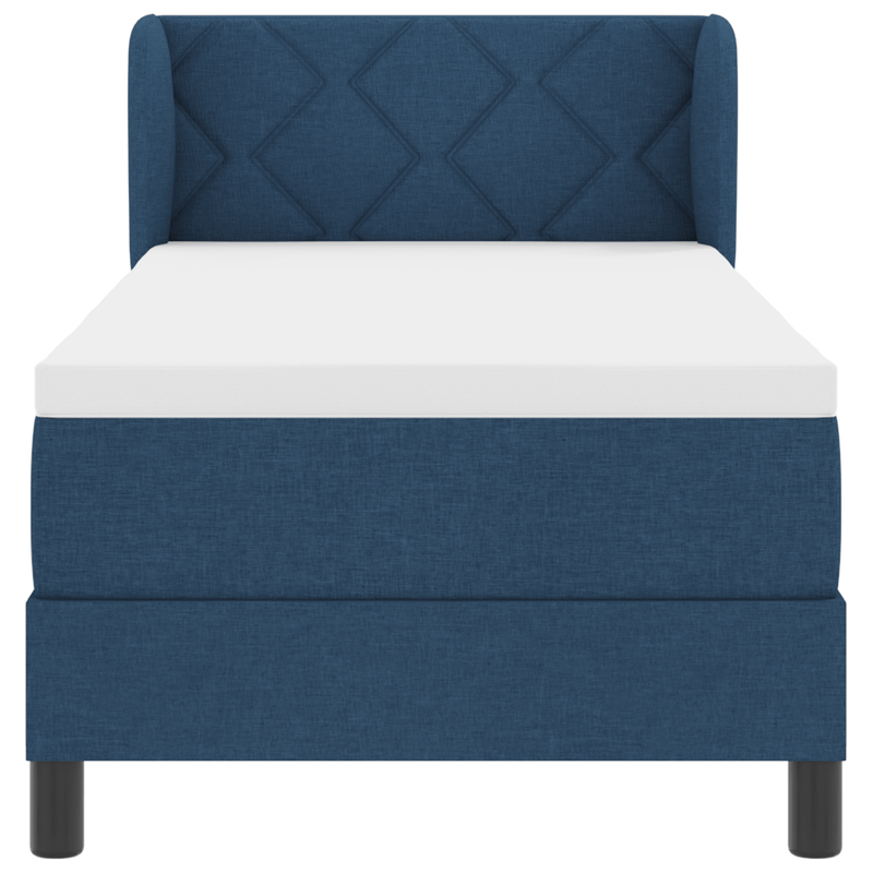 Casa si Gradina - Mobilier - Paturi si accesorii - Paturi - Cadru de Pat cu Saltea Albastru 80x200 cm Textil - Infinity.ro