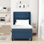 Casa si Gradina - Mobilier - Paturi si accesorii - Paturi - Pat box spring cu saltea, albastru, 80x200 cm, textil - Infinity.ro