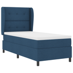 Casa si Gradina - Mobilier - Paturi si accesorii - Paturi - Pat box spring cu saltea, albastru, 80x200 cm, textil - Infinity.ro