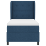 Casa si Gradina - Mobilier - Paturi si accesorii - Paturi - Pat box spring cu saltea, albastru, 80x200 cm, textil - Infinity.ro