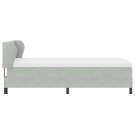 Casa si Gradina - Mobilier - Paturi si accesorii - Paturi - Pat cu saltea  Gri deschis 90x200 cm Catifea - Infinity.ro