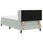 Casa si Gradina - Mobilier - Paturi si accesorii - Paturi - Pat cu saltea  Gri deschis 90x200 cm Catifea - Infinity.ro