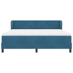 Casa si Gradina - Mobilier - Paturi si accesorii - Paturi - Pat cu somier si saltea Albastru Intunecat 180x200 cm Catifea - Infinity.ro