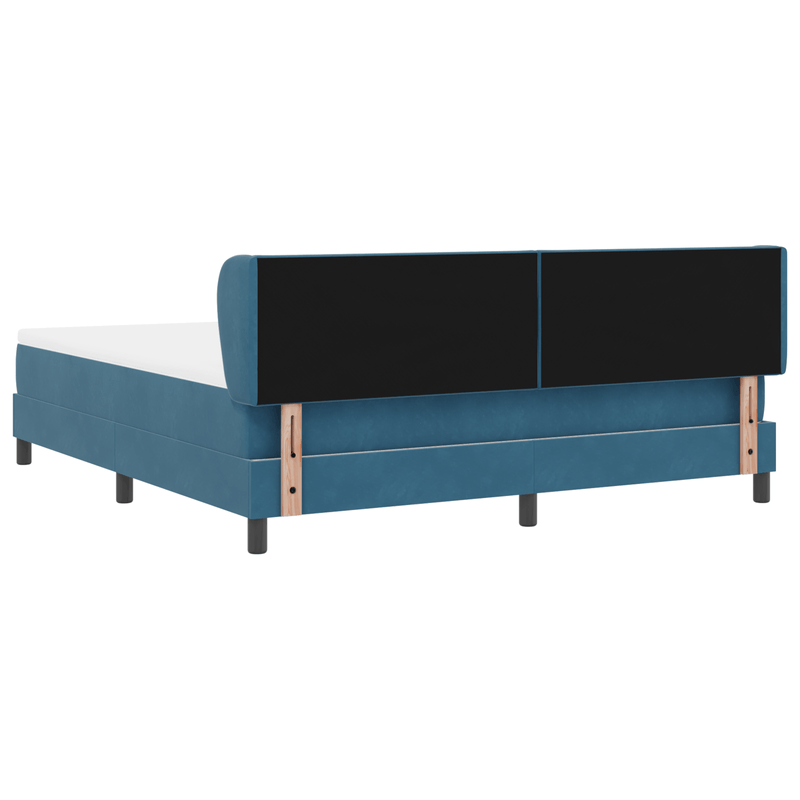 Casa si Gradina - Mobilier - Paturi si accesorii - Paturi - Pat cu somier si saltea Albastru Intunecat 180x200 cm Catifea - Infinity.ro
