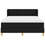 Casa si Gradina - Mobilier - Paturi si accesorii - Paturi - Pat box spring cu saltea, negru, 160x200 cm, textil - Infinity.ro