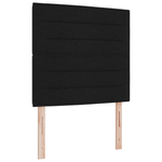 Casa si Gradina - Mobilier - Paturi si accesorii - Paturi - Pat box spring cu saltea, negru, 90x190 cm, textil - Infinity.ro