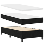 Casa si Gradina - Mobilier - Paturi si accesorii - Paturi - Pat box spring cu saltea, negru, 90x190 cm, textil - Infinity.ro