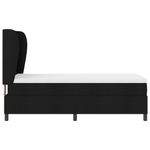 Casa si Gradina - Mobilier - Paturi si accesorii - Paturi - Pat box spring cu saltea, negru, 90x190 cm, textil - Infinity.ro