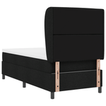 Casa si Gradina - Mobilier - Paturi si accesorii - Paturi - Pat box spring cu saltea, negru, 90x190 cm, textil - Infinity.ro