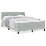 Casa si Gradina - Mobilier - Paturi si accesorii - Paturi - Cadru de Pat cu Arc Gri Deschis 160x200 cm Catifea - Infinity.ro