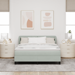 Casa si Gradina - Mobilier - Paturi si accesorii - Paturi - Cadru de Pat cu Arc Gri Deschis 160x200 cm Catifea - Infinity.ro