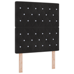 Casa si Gradina - Mobilier - Paturi si accesorii - Paturi - Pat box spring cu saltea, negru, 80x200 cm, catifea - Infinity.ro