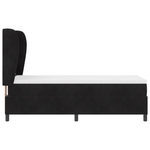 Casa si Gradina - Mobilier - Paturi si accesorii - Paturi - Pat box spring cu saltea, negru, 80x200 cm, catifea - Infinity.ro