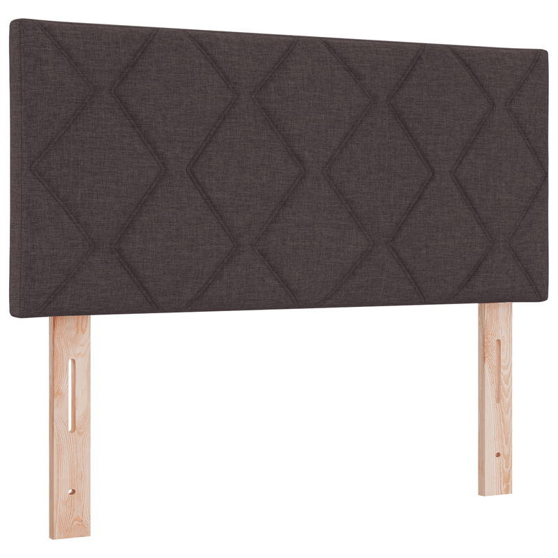 Casa si Gradina - Mobilier - Paturi si accesorii - Paturi - Pat box spring cu saltea, maro inchis, 100x200 cm, textil - Infinity.ro