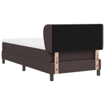 Casa si Gradina - Mobilier - Paturi si accesorii - Paturi - Pat box spring cu saltea, maro inchis, 100x200 cm, textil - Infinity.ro