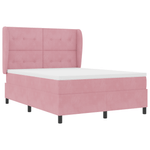 Casa si Gradina - Mobilier - Paturi si accesorii - Paturi - Pat cu saltea , roz, 140x200 cm, catifea - Infinity.ro