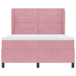 Casa si Gradina - Mobilier - Paturi si accesorii - Paturi - Pat cu saltea , roz, 140x200 cm, catifea - Infinity.ro