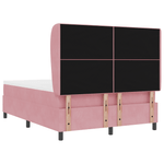 Casa si Gradina - Mobilier - Paturi si accesorii - Paturi - Pat cu saltea , roz, 140x200 cm, catifea - Infinity.ro