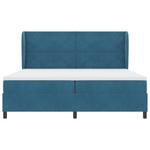 Casa si Gradina - Mobilier - Paturi si accesorii - Paturi - Pat box spring cu saltea, albastru inchis, 200x200 cm, catifea - Infinity.ro