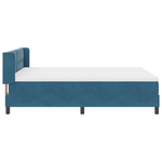 Casa si Gradina - Mobilier - Paturi si accesorii - Paturi - Pat box spring cu saltea, albastru inchis, 140x190 cm, catifea - Infinity.ro