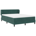 Casa si Gradina - Mobilier - Paturi si accesorii - Paturi - Pat cu saltea  Dark Green 140x200 cm Catifea - Infinity.ro