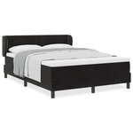 Casa si Gradina - Mobilier - Paturi si accesorii - Paturi - Pat cu saltea  Black 140x200 cm Catifea - Infinity.ro