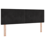 Casa si Gradina - Mobilier - Paturi si accesorii - Paturi - Pat cu saltea  Black 140x200 cm Catifea - Infinity.ro