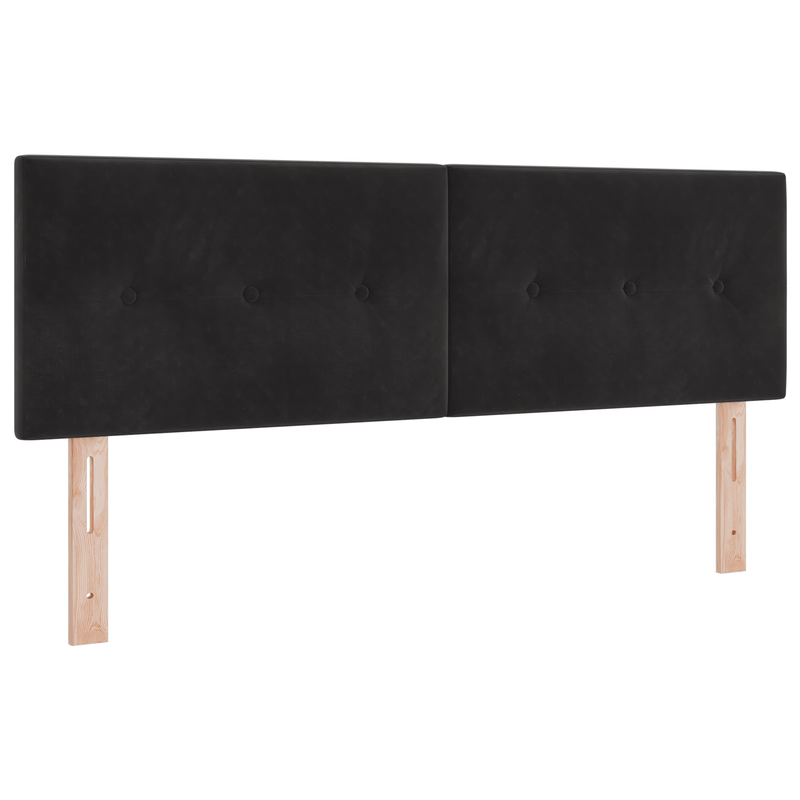 Casa si Gradina - Mobilier - Paturi si accesorii - Paturi - Pat cu saltea  Black 140x200 cm Catifea - Infinity.ro