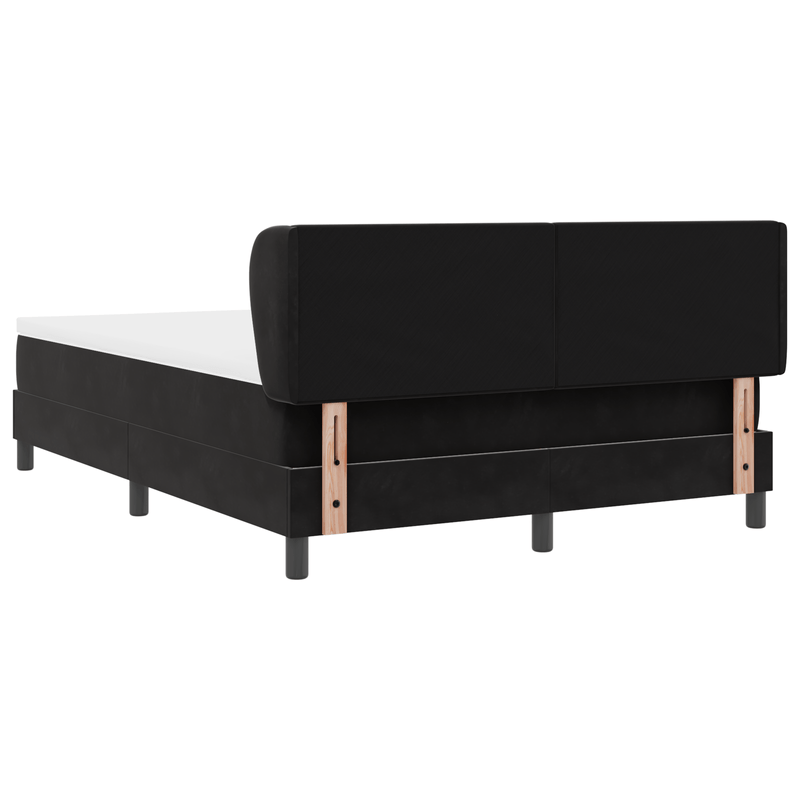 Casa si Gradina - Mobilier - Paturi si accesorii - Paturi - Pat cu saltea  Black 140x200 cm Catifea - Infinity.ro